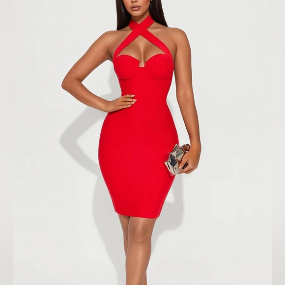 Fashion Nova Dresses & Skirts - Fashion Nova Strapless Red Dress